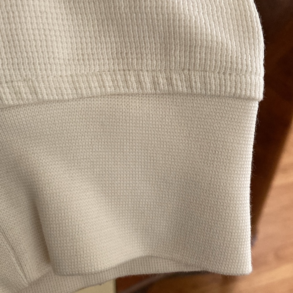 Theory sz XL long sleeve tshirt with three front buttons like NEW ivory white - Picture 5 of 9